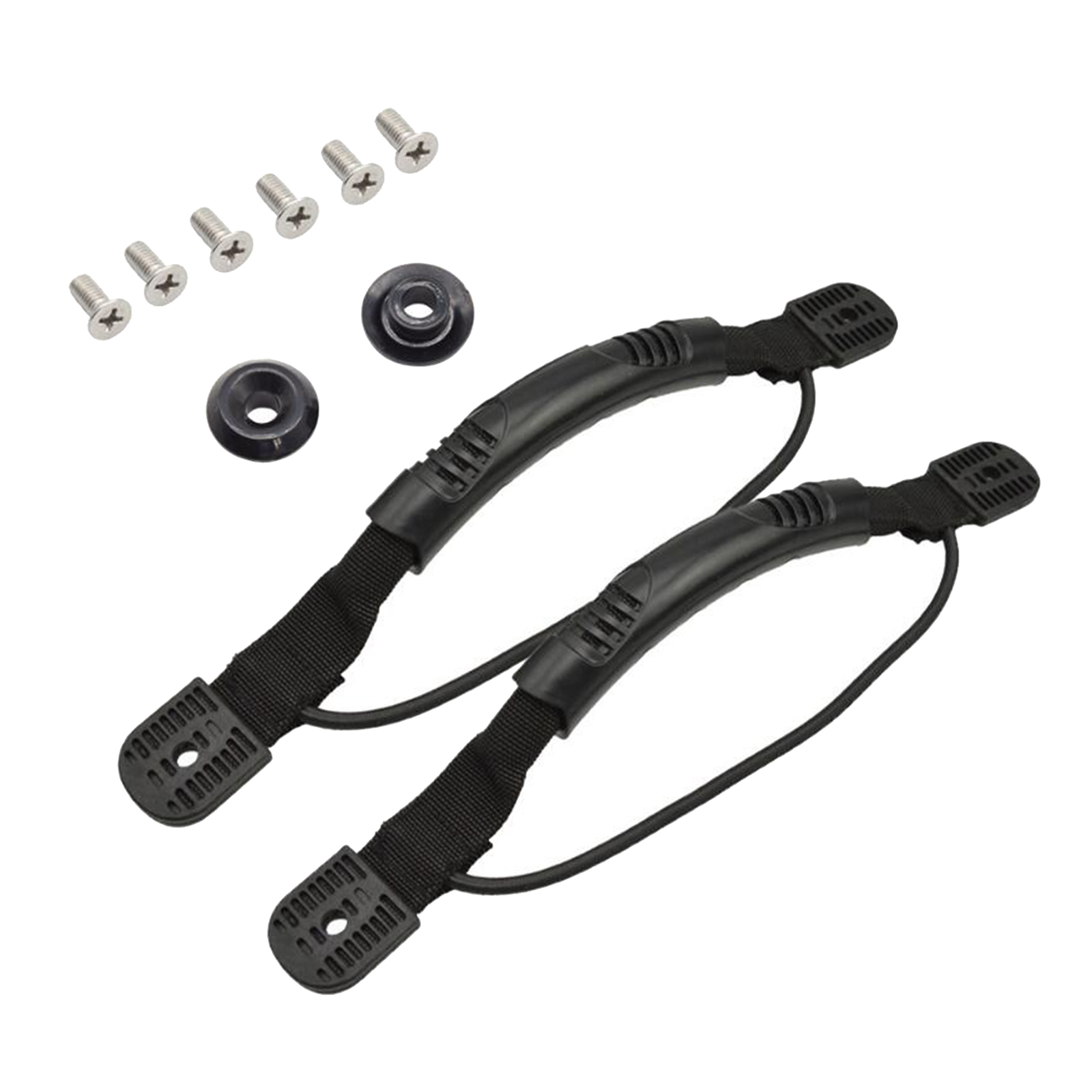 2x Plastic Side Mount Replacement Marine Boat Carry Handle Hand Rail Hardware Yacht Raft with Installing Screws