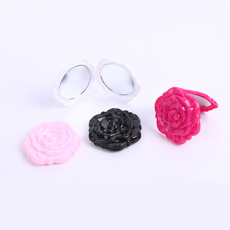 Best of Mini Mirror Retro Rose Flower Portable Small Pocket Makeup Mirror Double Sided Hand Mirrors Compact Cosmetic Beauty Tool Toilet Reviews & Tips - Image 3