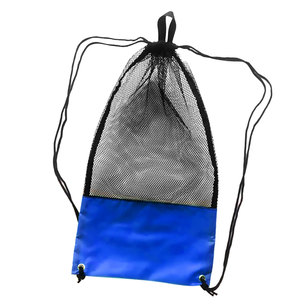 Mesh Drawstring Storage Bag for Scuba Gear Dive Fins Goggles 