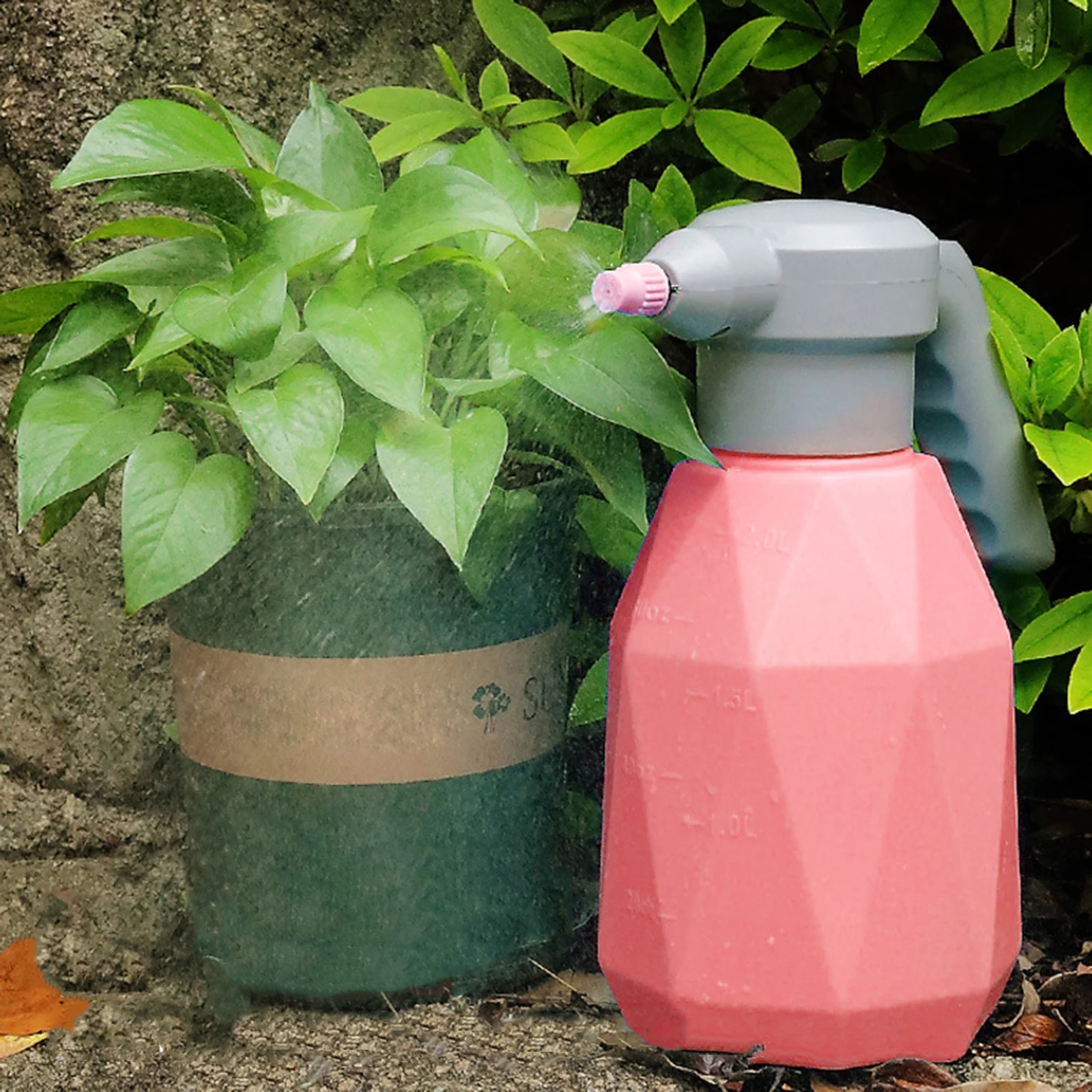 USB Rechrageable Electric Spray Bottle Handheld Automatic Watering Can Plant Mister Sprayer with Adjustable Nozzle 2L