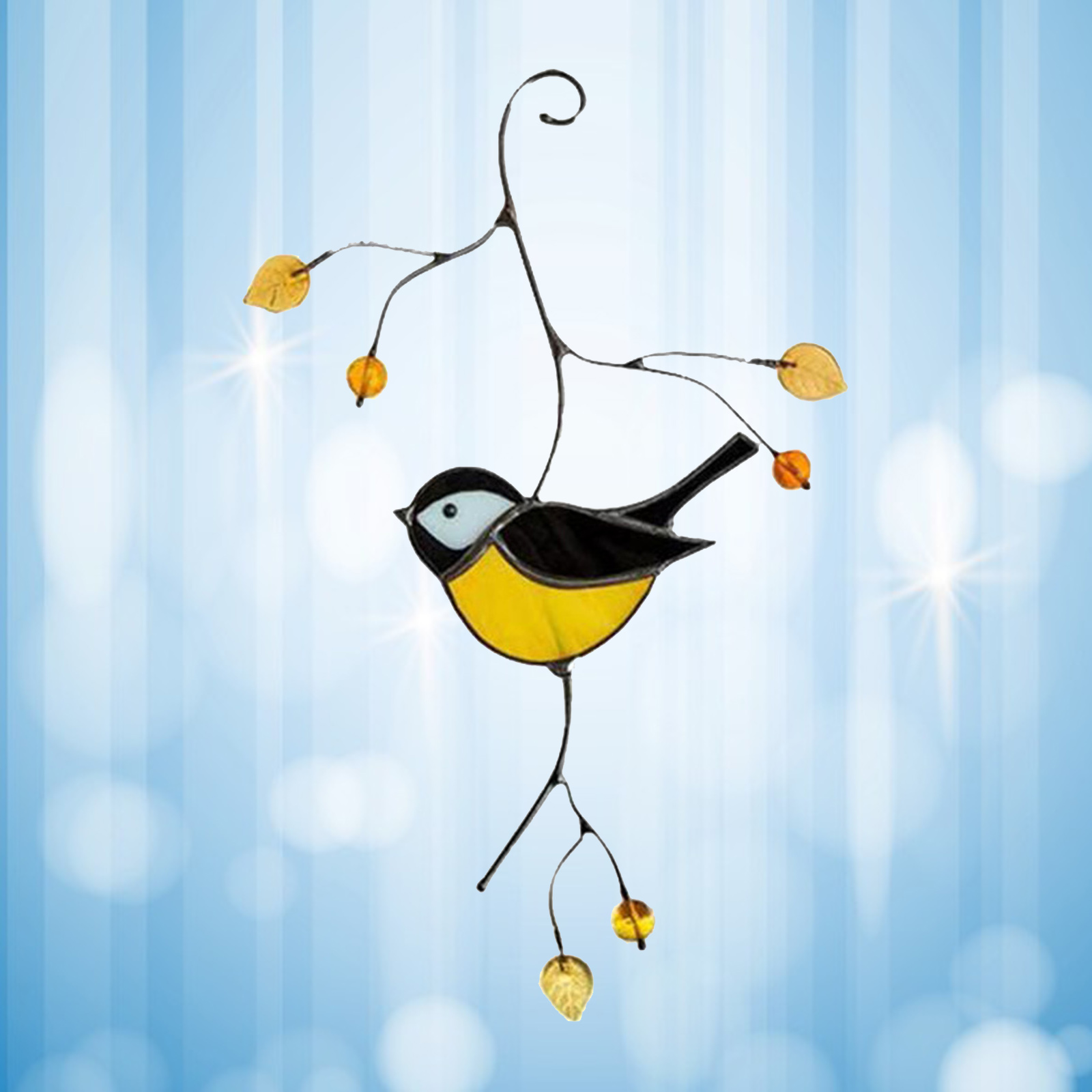 Premium Metal Keepsake Ornament Birds  Window Tree ing Pendant Home Decoration Party Accessories