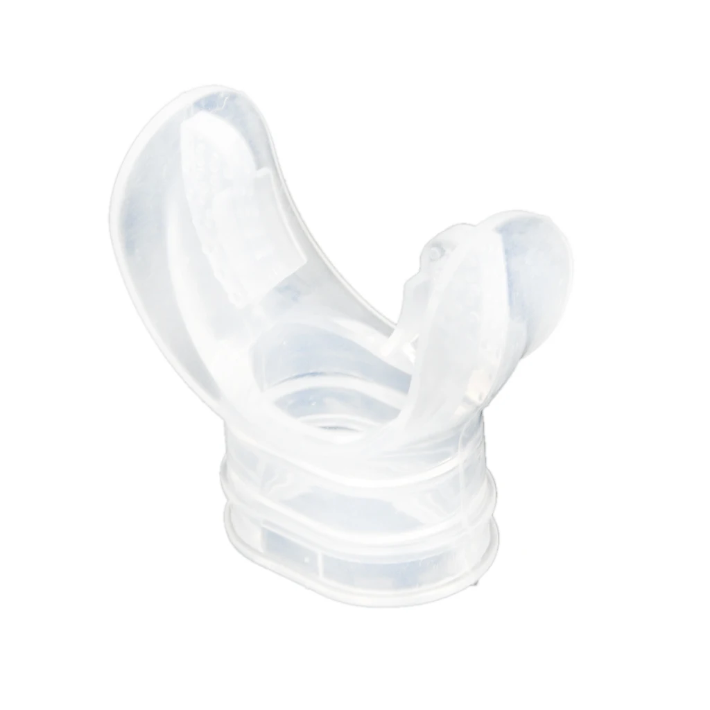 Clear Silicone Snorkel Mouthpiece Replacement Scuba Regulator Comfort Fit Mouth Piece Underwater Diving Accessories