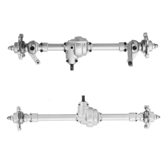 2PCS HG P407 Metal Front +Rear Bridge Axle 1/10 RC Car