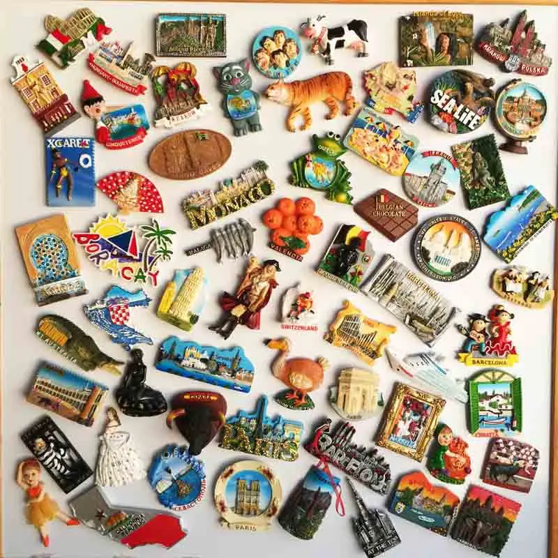 Tourist Commemorative Decorative Crafts Around The World Magnetic Refrigerator Magnet For Fridge - Magnets - AliExpress