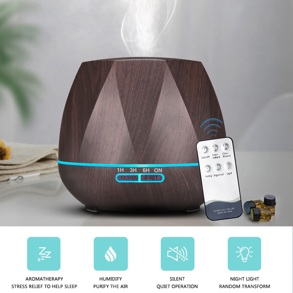 550ml Aroma Essential Oil Diffuser Air Humidifier Remote Control 7 Color