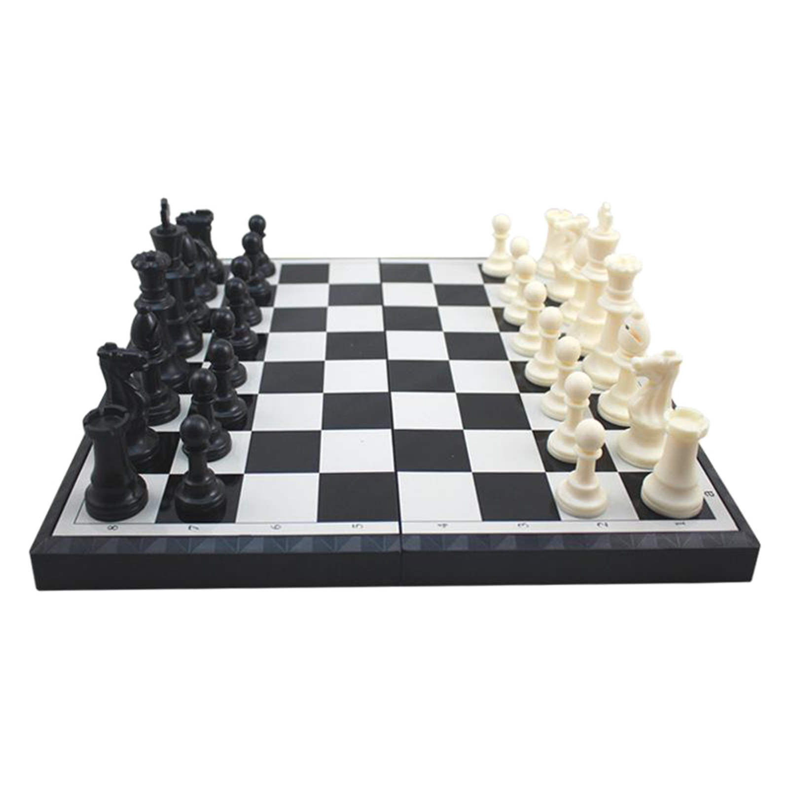 Portable Chess Set Magnetic Chessmen King Queen Chess Game Board Game Toys