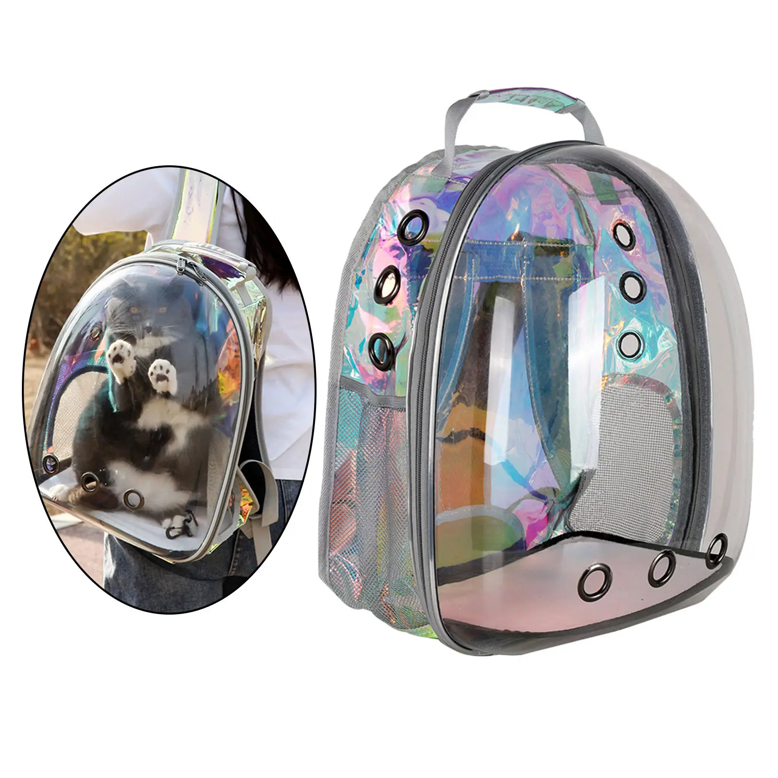 Dog Cat Pet Carrier Backpack Large Kitten Space Capsule Bubble Carry Travel