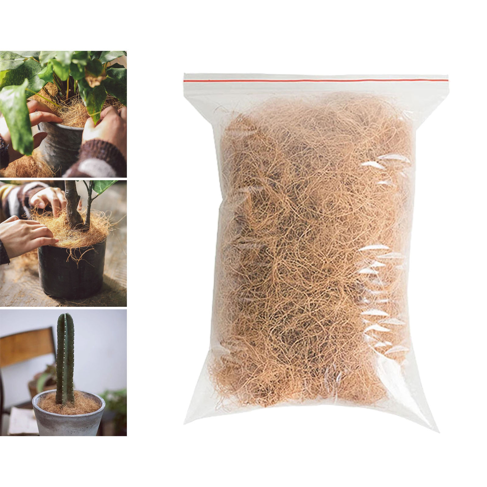 18oz Decorative Coconut Husk Fiber Orchids Dried Pet Bedding Bird Nest Wire Baskets Protect Plants House Plant