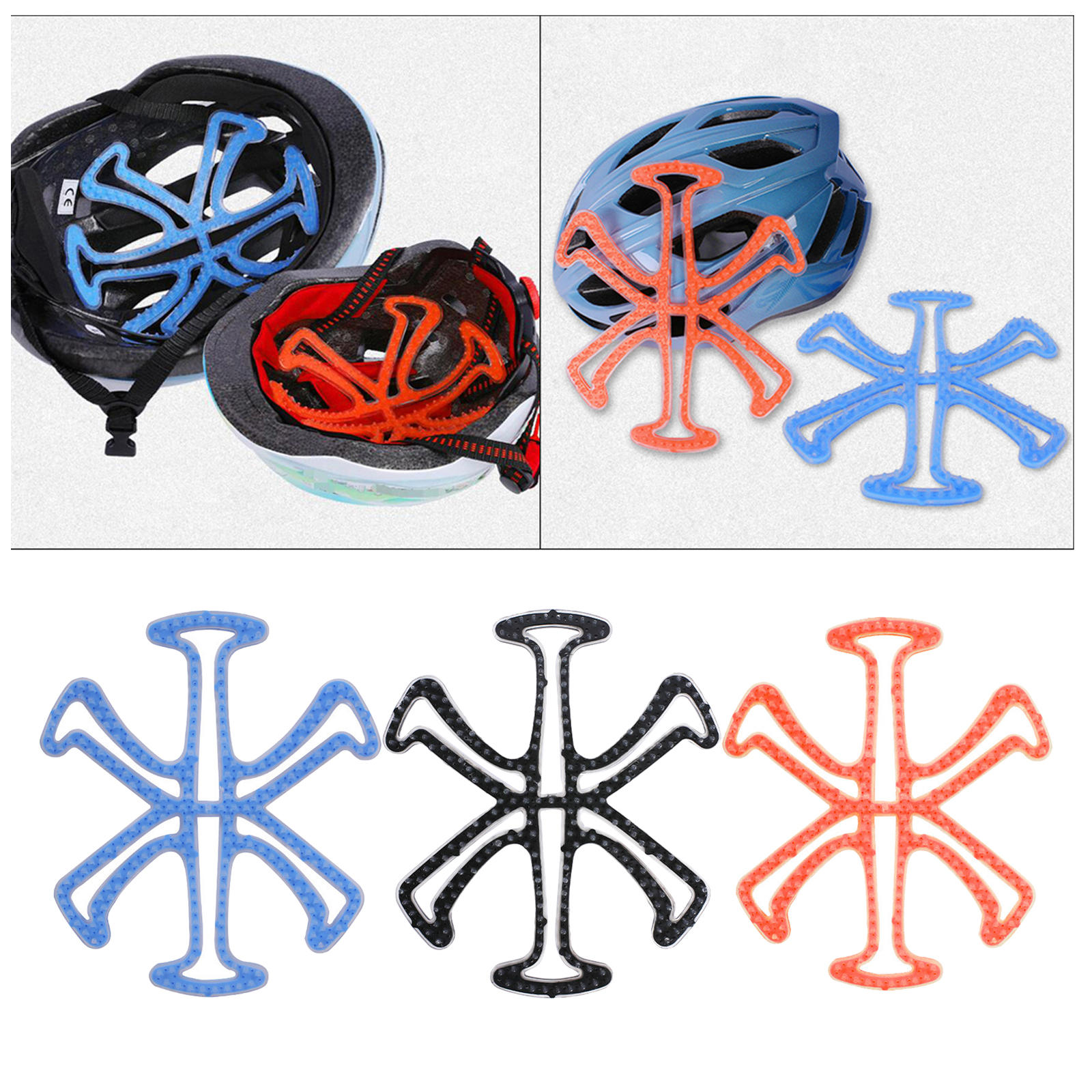 Breathable Bike Helmet Padding Helmet Liner Caring Easy to Install Anti-Collision Replacement Pads for Motorcycle Accessories
