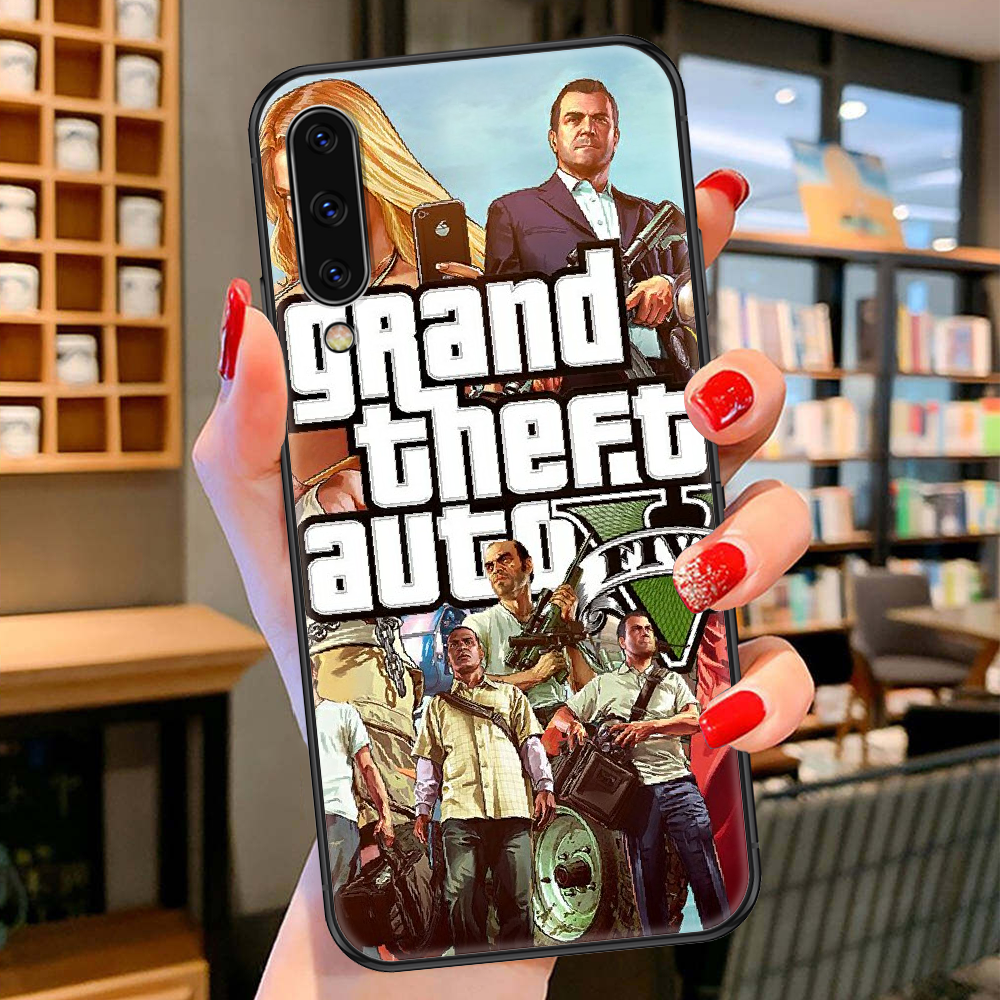 Grand Theft Auto GTA GTA5 чехол для телефона Samsung Galaxy A 3 5 7 8 10 20  21 30 40 50 51 70 71 E S 2016 2018 4G черный бампер из ТПУ | AliExpress