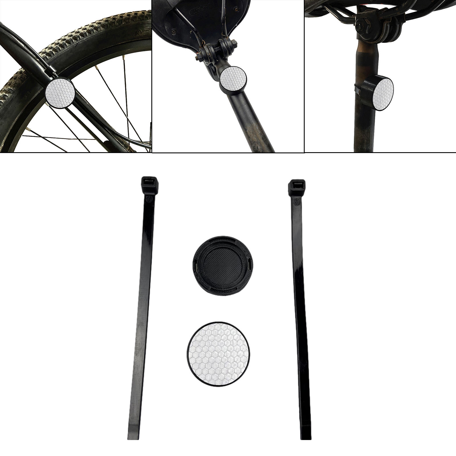 Bike Reflector Compatible Install Hidden Bracket for Holder Mountain Bicycle