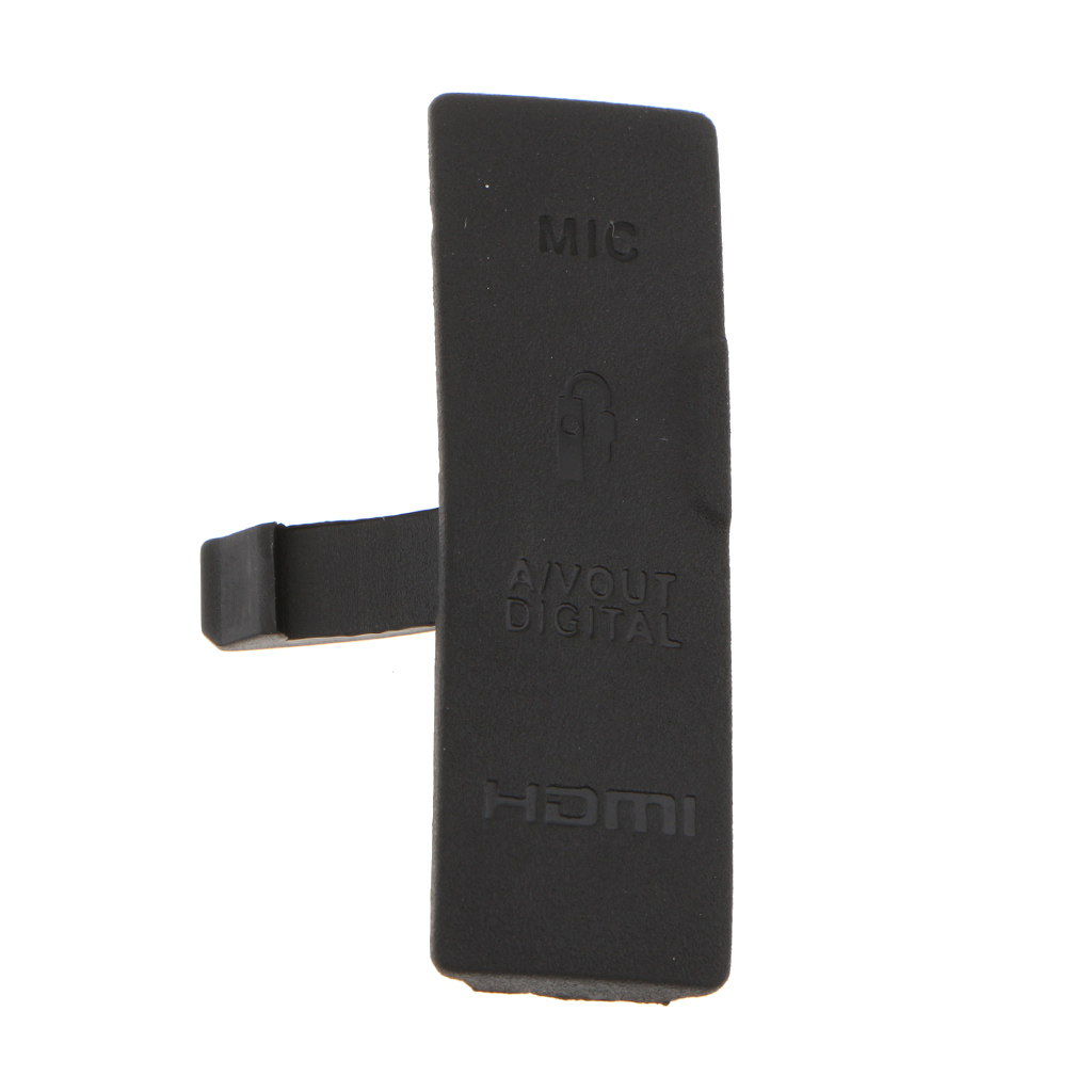 Interface  USB / AV OUT/ / MIC Rubber Door Cover For Canon EOS 550D - Black