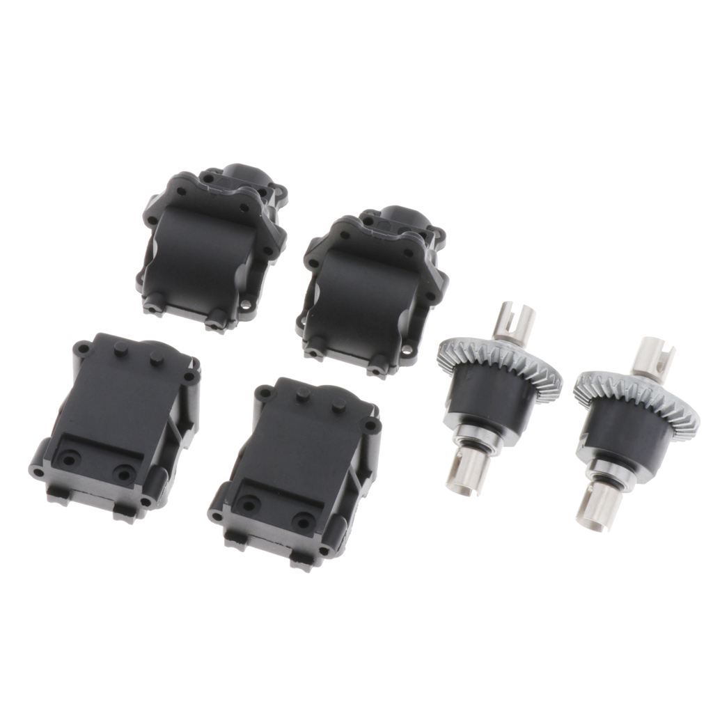 14th 2Pcs Differential Gears + 2Pcs Box Cover Replacement Set for 144001