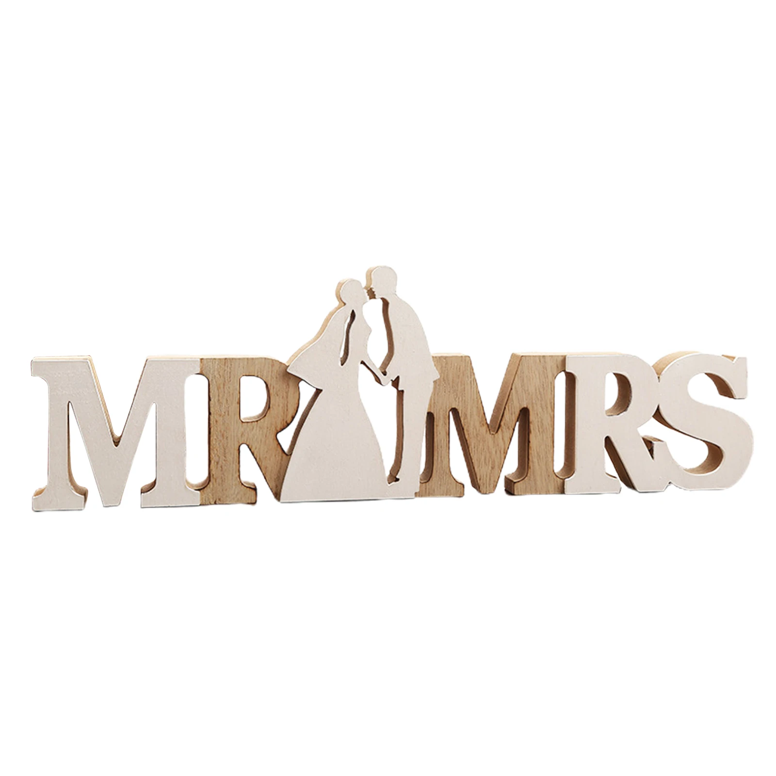 Décor Rustic Wedding Party Supplies New And Mrs Details about   Wooden Wedding Ornaments Mr 