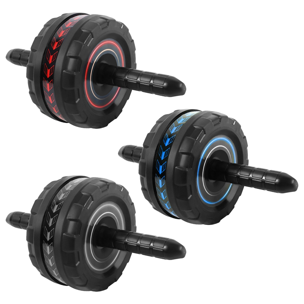 Abdominal Roller Exercise Wheel Mute abdominal Roller Arm Back Belly Core Trainer Body Shape Strength Training Fitness Equipment