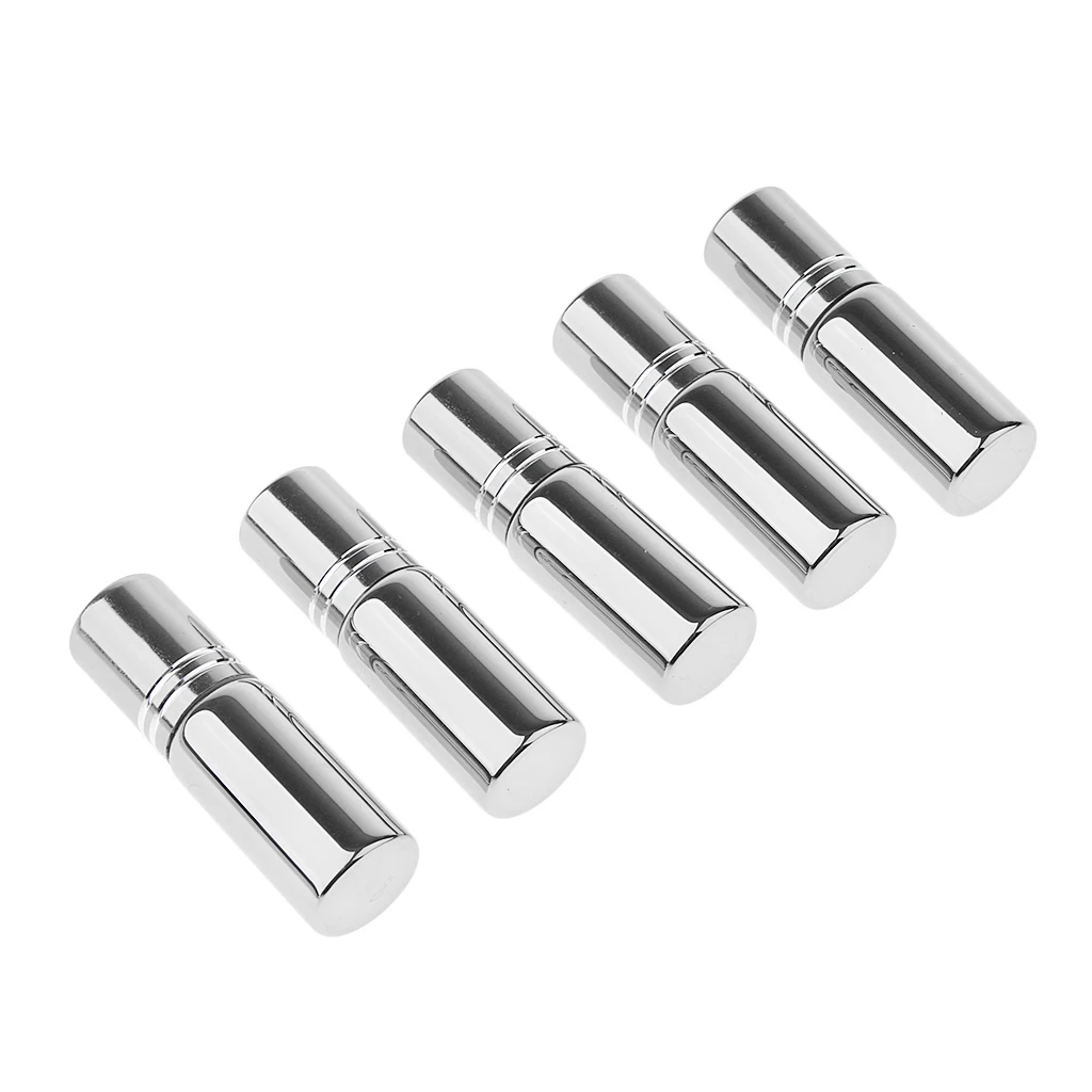 5Pcs Empty Roll On Bottles 5ml Glass Roller Bottle Containers For Perfume Essential Oils Home Travel Outdoor Use