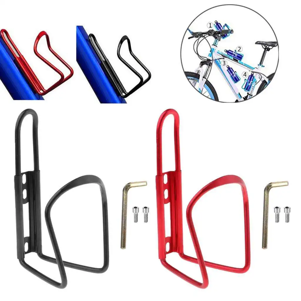 Cycling Water Bottle Cages Mountain Road Bike Water Bottle Holder Bicycle Alloy Water Drinks Mount Holder Brackets Rack