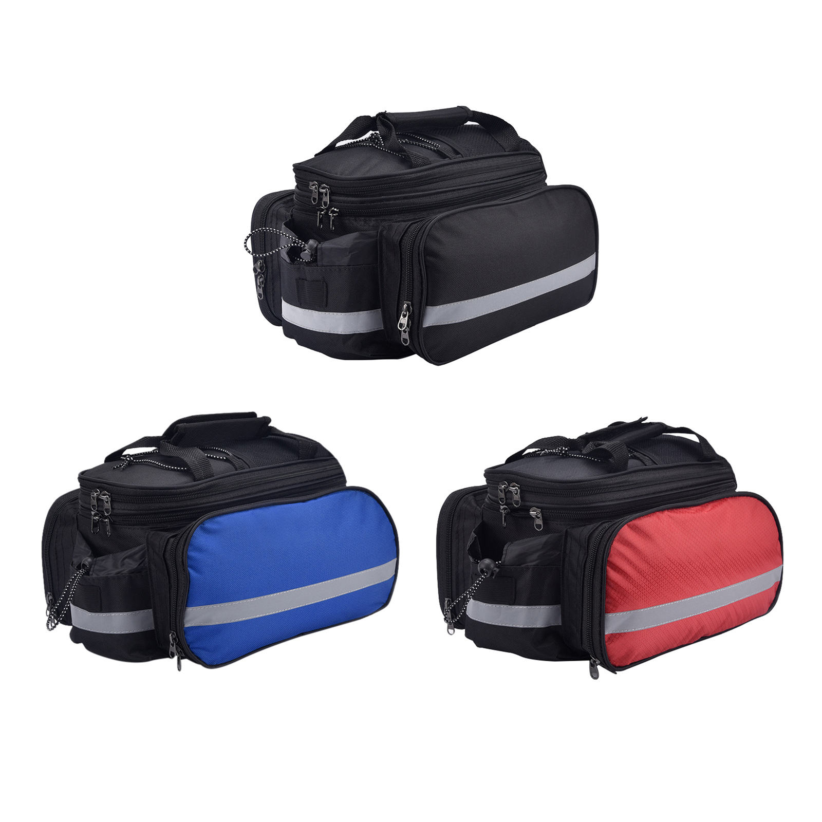 Waterproof Bicycle Saddle Bag Reflective 27L Large Capacity Tail Rear Trunk Bag Road Mountain Carrier Bike Bag for Cycling