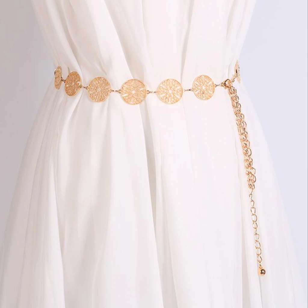 Fashion Boho Gold  Waist Chain Belly Beach Dress Belt Waistband Formal