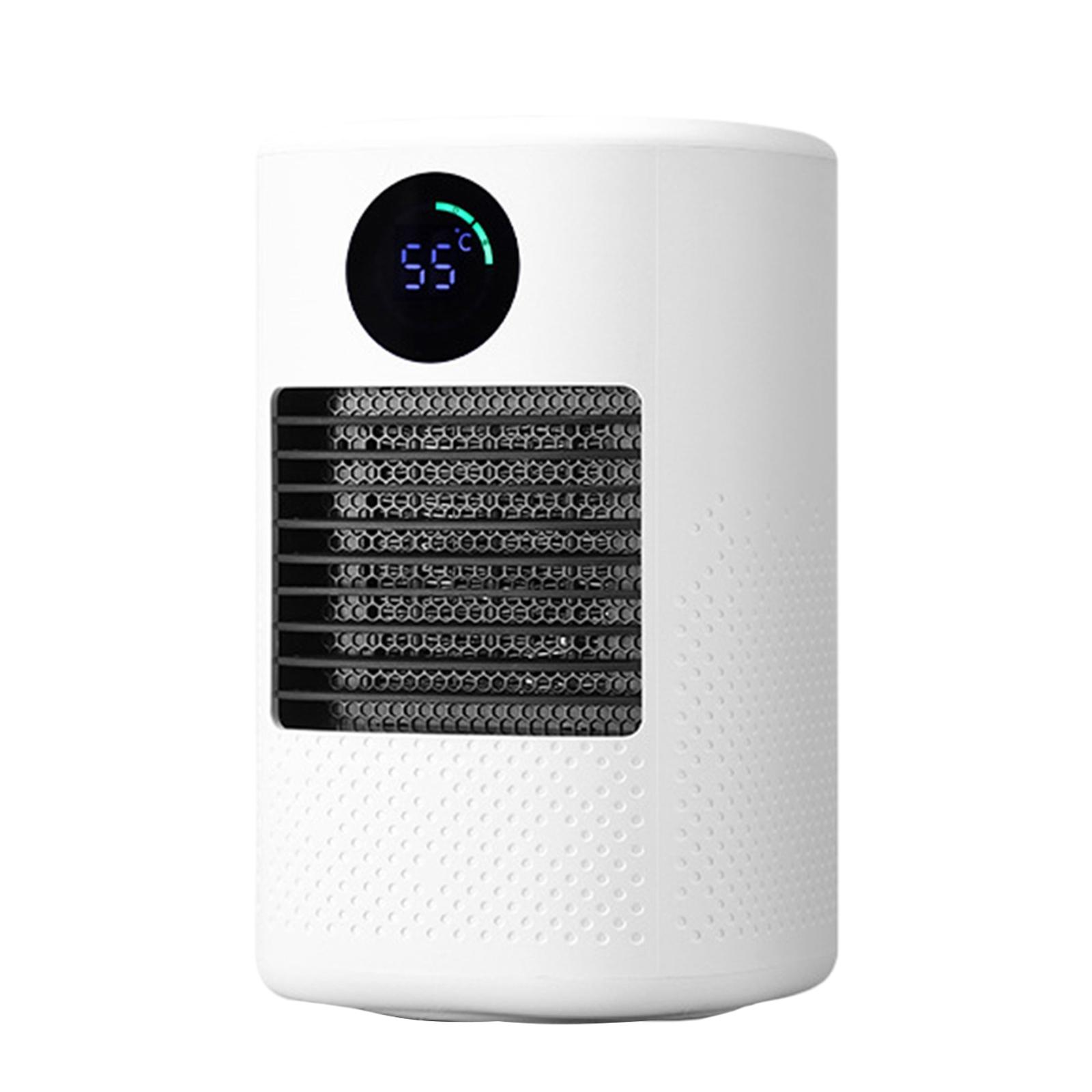 Portable Space Heater Ceramic Indoor Small 3 Modes Electric Desk Heater Winter Air-Conditioner Radiator for Dormitory Low Noise
