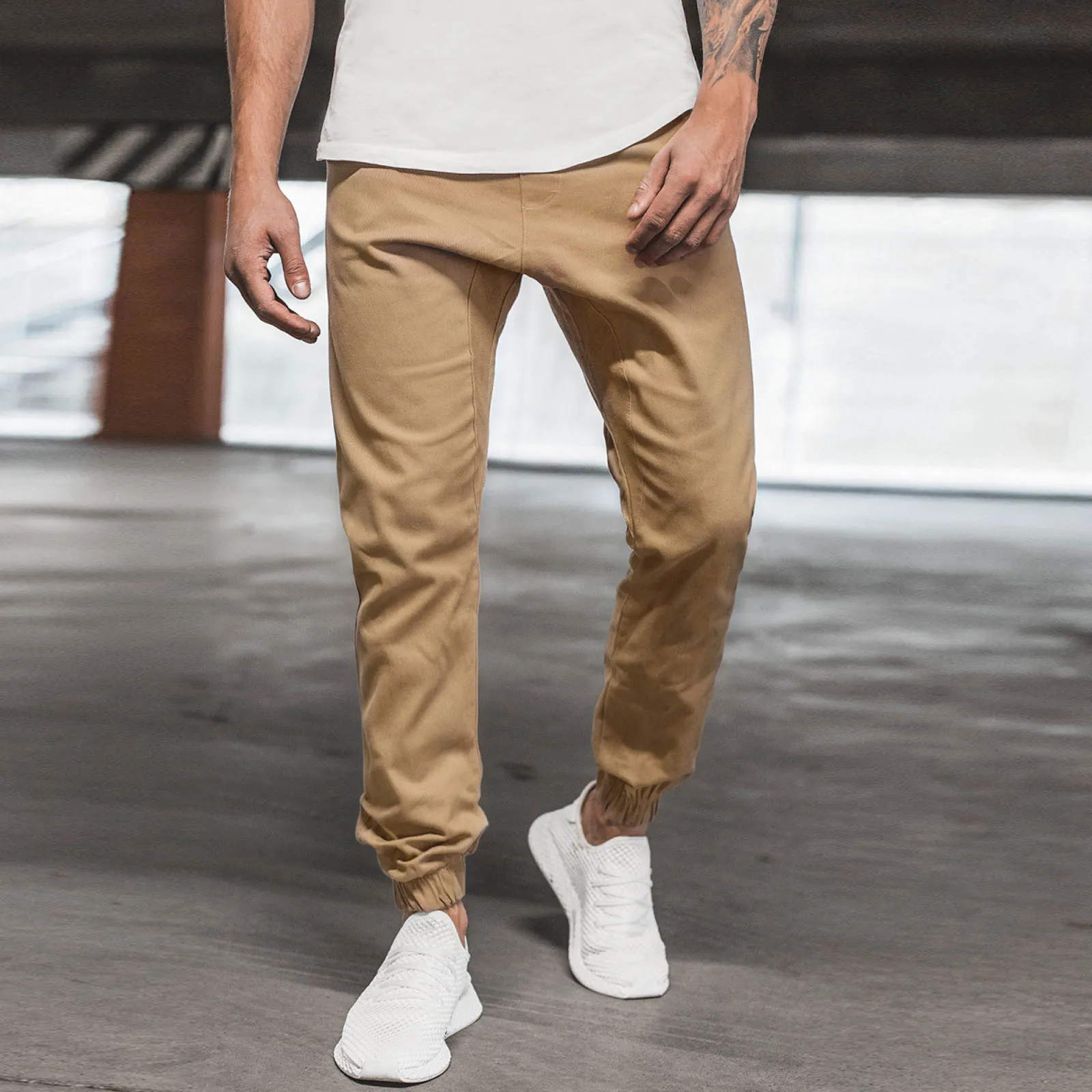fartey Men Metallic Shiny Pant with Pockets Drawstring Slim Fit Trousers  Sparkle Pleated Elastic Waist Straight Leg Party Pants 