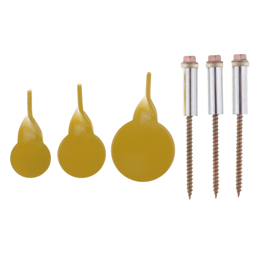 3pcs Metal Shooting Target Spinner Plinking Target for Practice, 3 Sizes