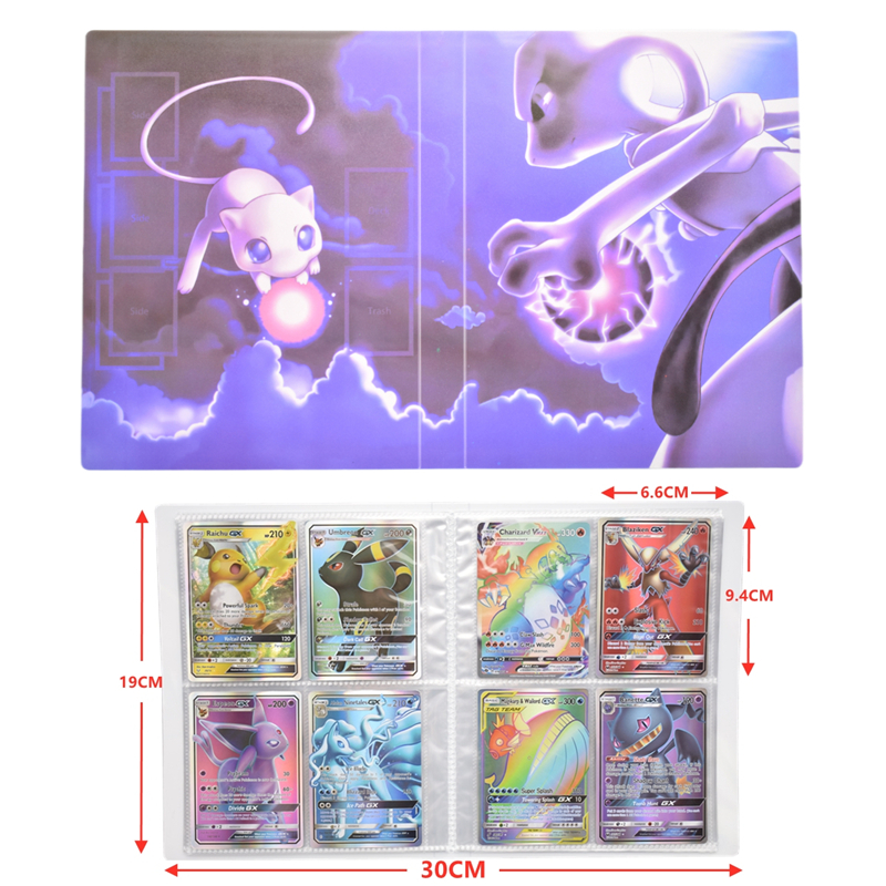 Livro de Desenho Cartão de Mapa Pasta de Jogos Suporte de Bolso Lista de Enchimento Presente para Crianças Álbum Pokémon Peças Animado Vmax gx 9 240 4 High Quality Brinquedos e hobbies