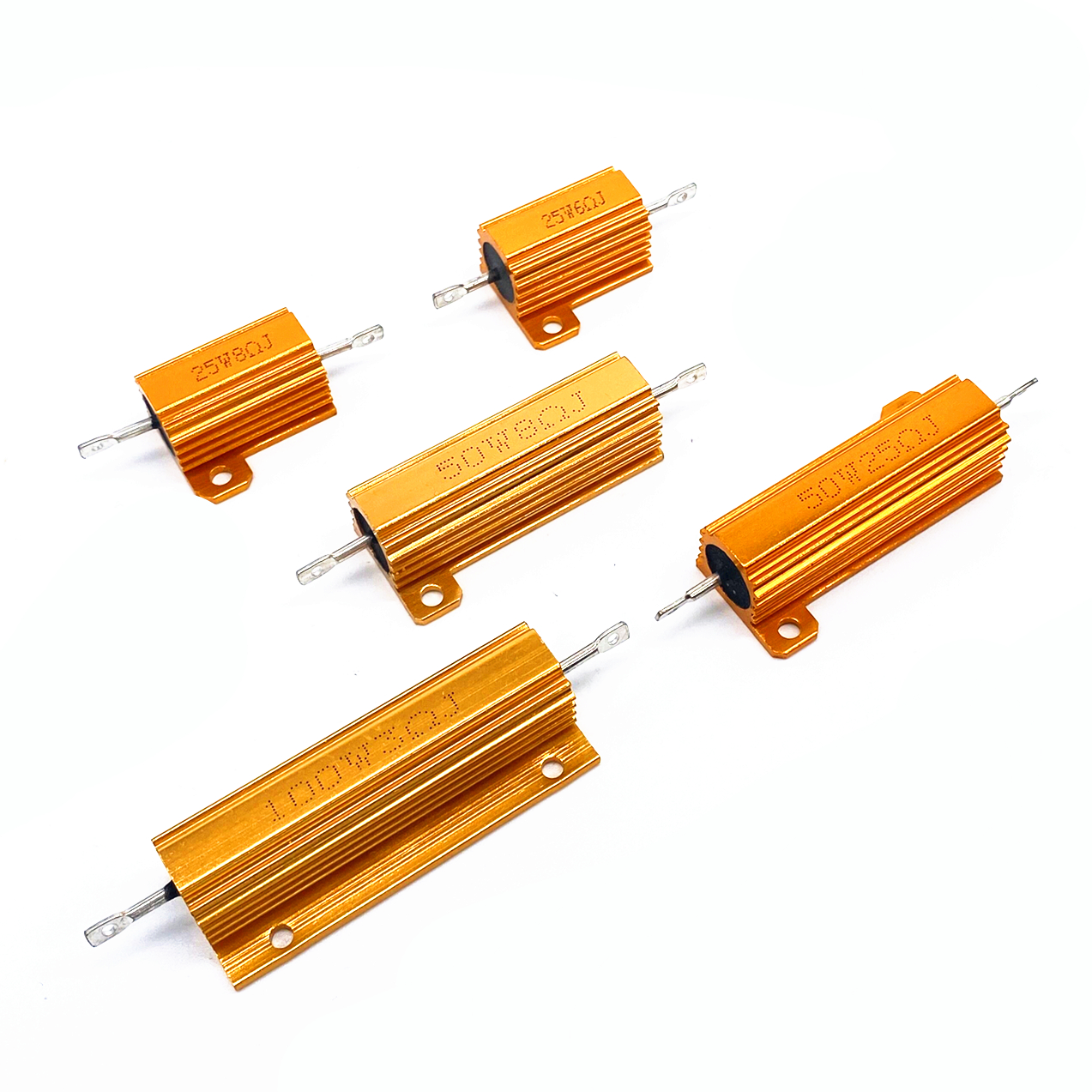 carro resistor de carga led reverso freio turn signal luz wirewound resistência kit para