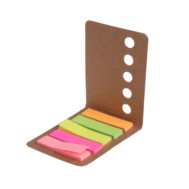 Cute Rainbow Coloured Mini Sticky Notes Page Markers Indexing Tabs IL