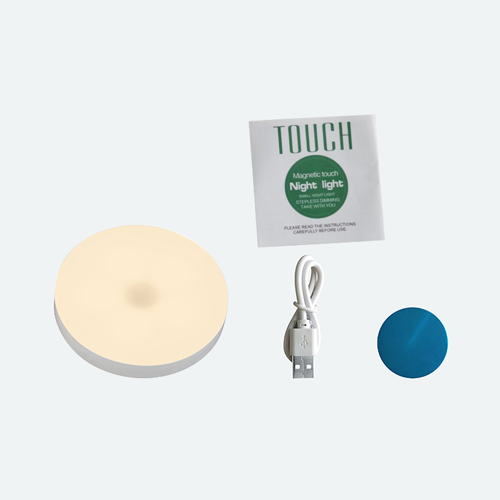 Sensor de Toque Alimentado por Bateria Lâmpada sem Fio Recarregável Night Light Fácil Instalar Desktop Redonda Ajustável Sala Estar Usb Led 9 instalação, redonda, ajustável, para sala de estar