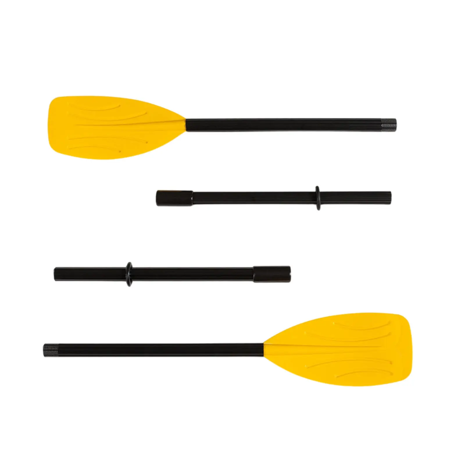 1Pair Ribbed Boat Oars 48inch Canoe Raft Rowing Rubber Dinghy Kayak Paddle