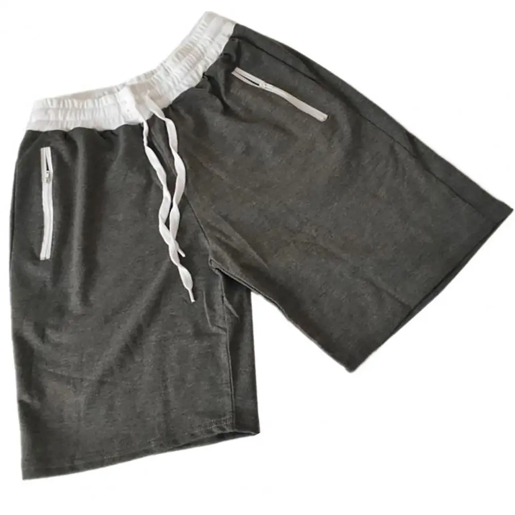 maamgic sweat shorts ummer Men's Suit Short-sleeved Shirt Shorts 2-piece Suit Short Adjustable Breathable Drawstring Zipper Pockets Summer Short Pant black casual shorts