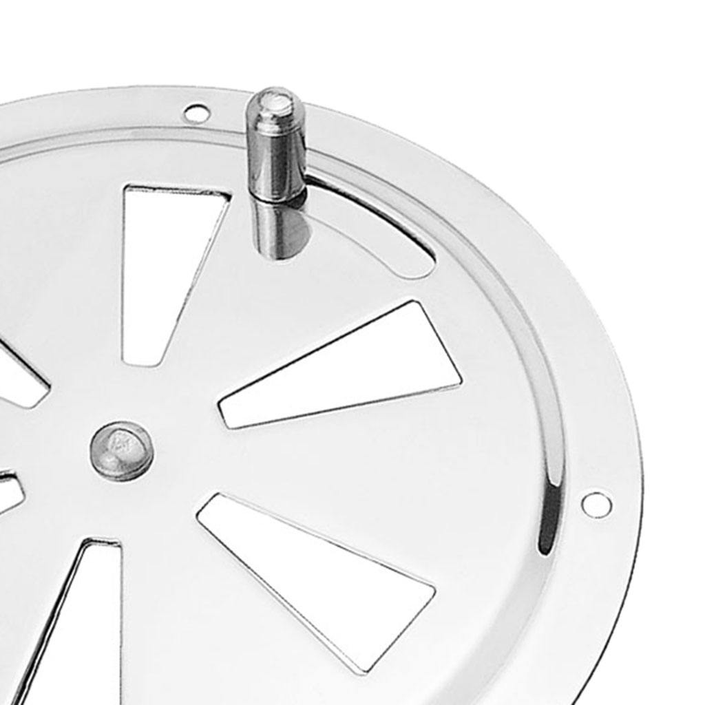 Stainless Steel 316 Boat Marine Round Air Louver Vent Ventilation Cover