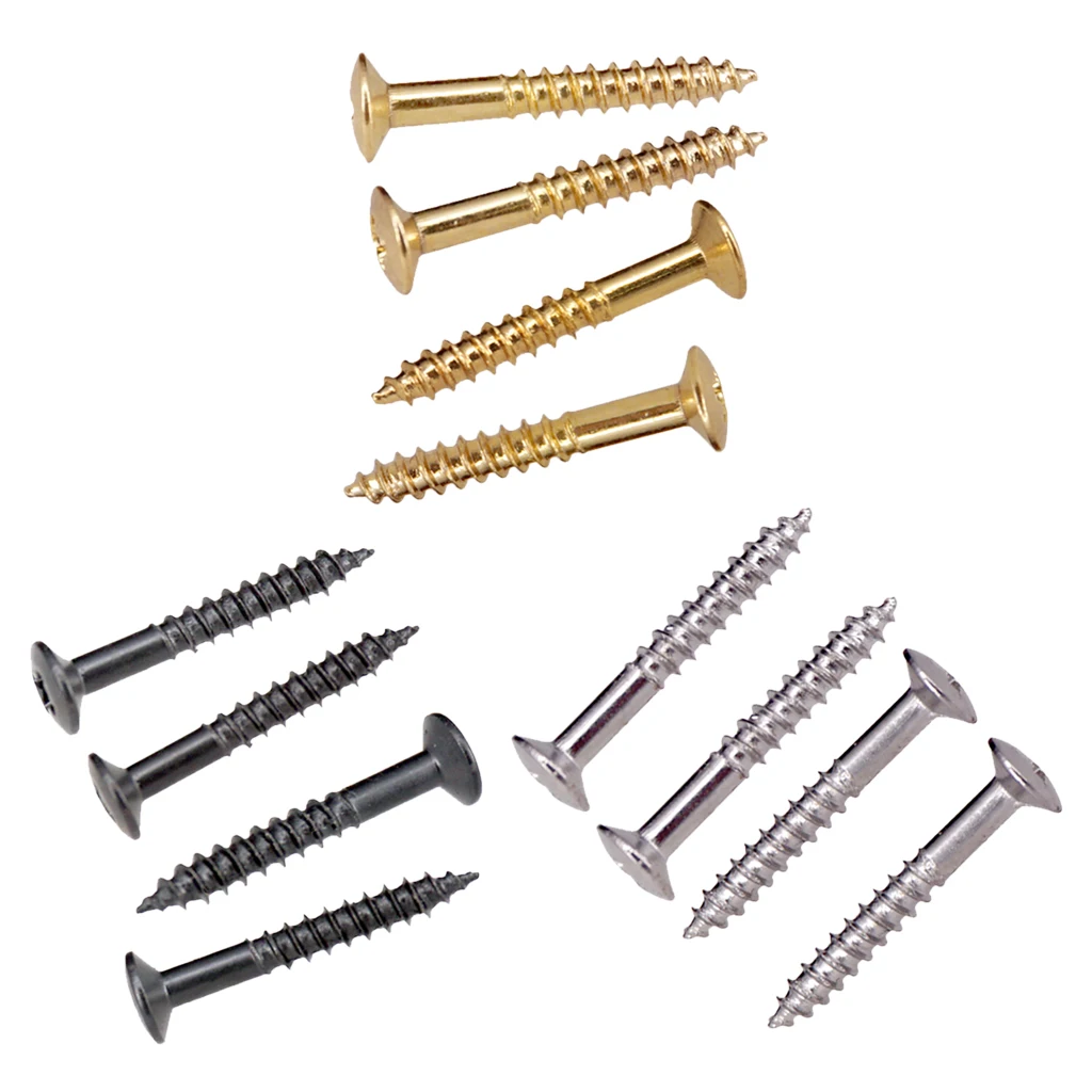 Tooyful 40pcs/set Humbucker Pickup Ring Frame Mounting Screws for Electric Guitar Replacement Parts