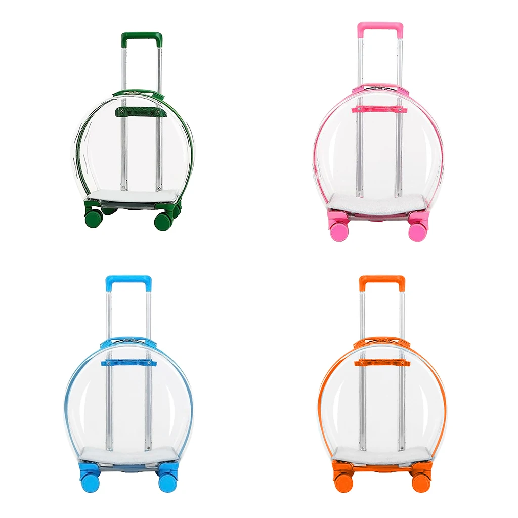 Pet Trolley Case Carrier for Cats and Puppies Ventilated Cat Backpack Carrier Comfort for Travel Hiking Walking Outdoor