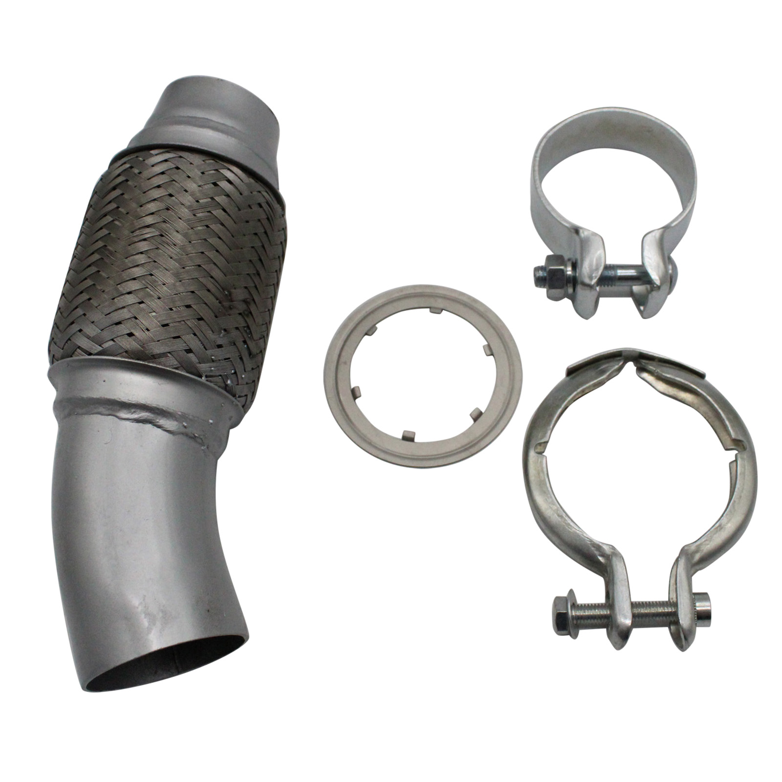 Exhaust Flex Pipe Heavy Duty Stainless Steel Double Braided for BMW 1ER E81 / 2 /8 3ER 5ER 520D X1 SDRIVE 18D / 20D
