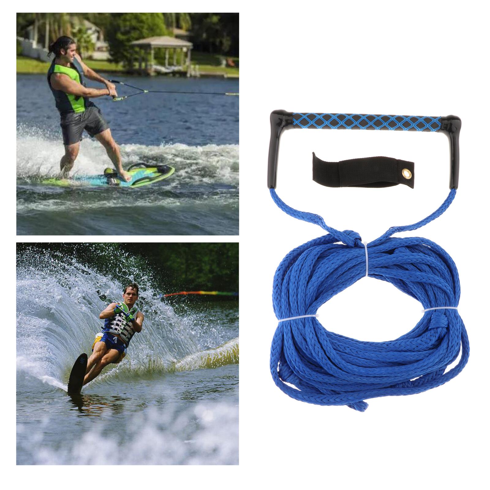 75ft Water Skiing Rope Floating Surf Rope with Handle Wake Boat Surfing Tow Ropes Line Wakesurf Rope Water Sport Accessories