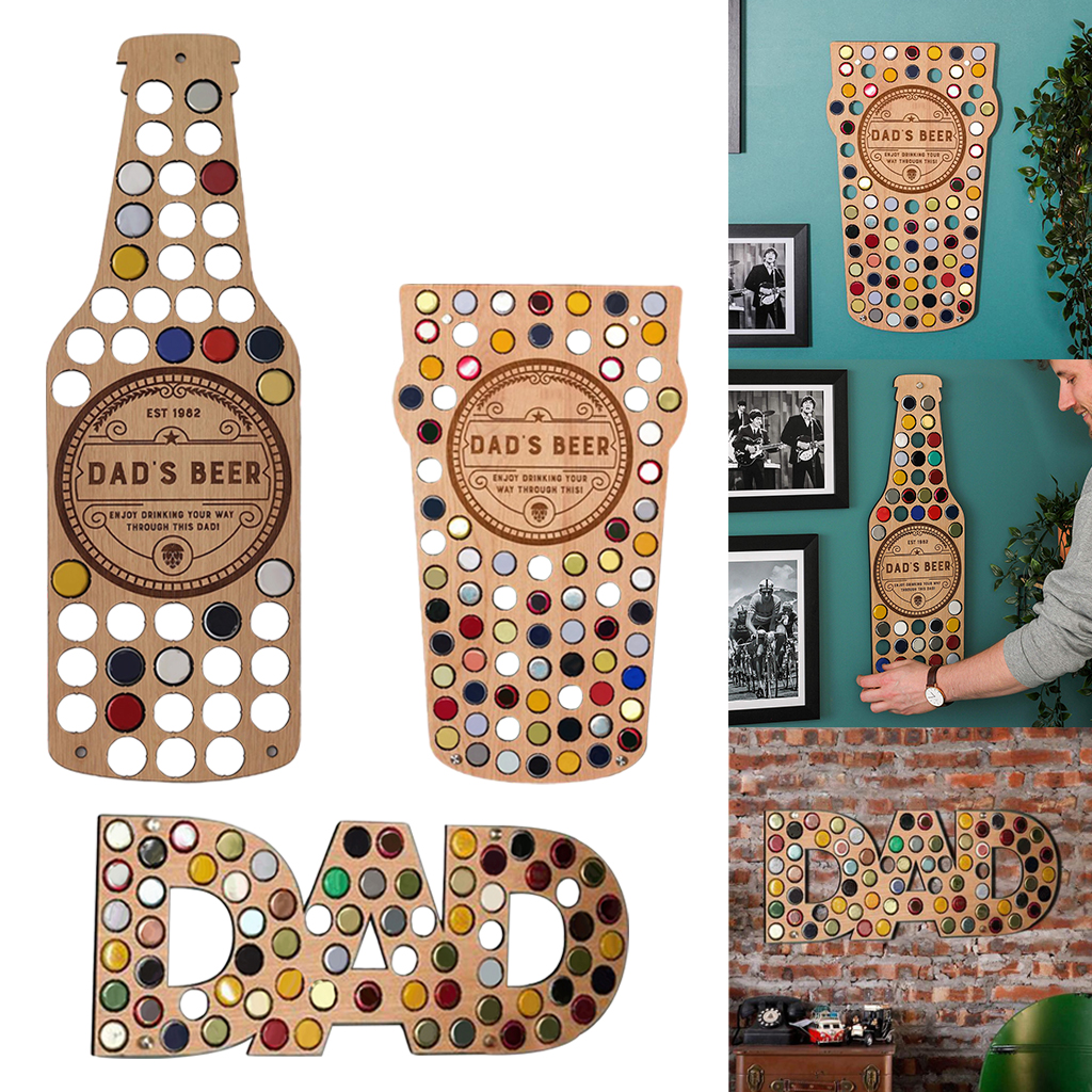 ing Wooden Beer   Collector Bracket Stand Gift for Men Home Decor