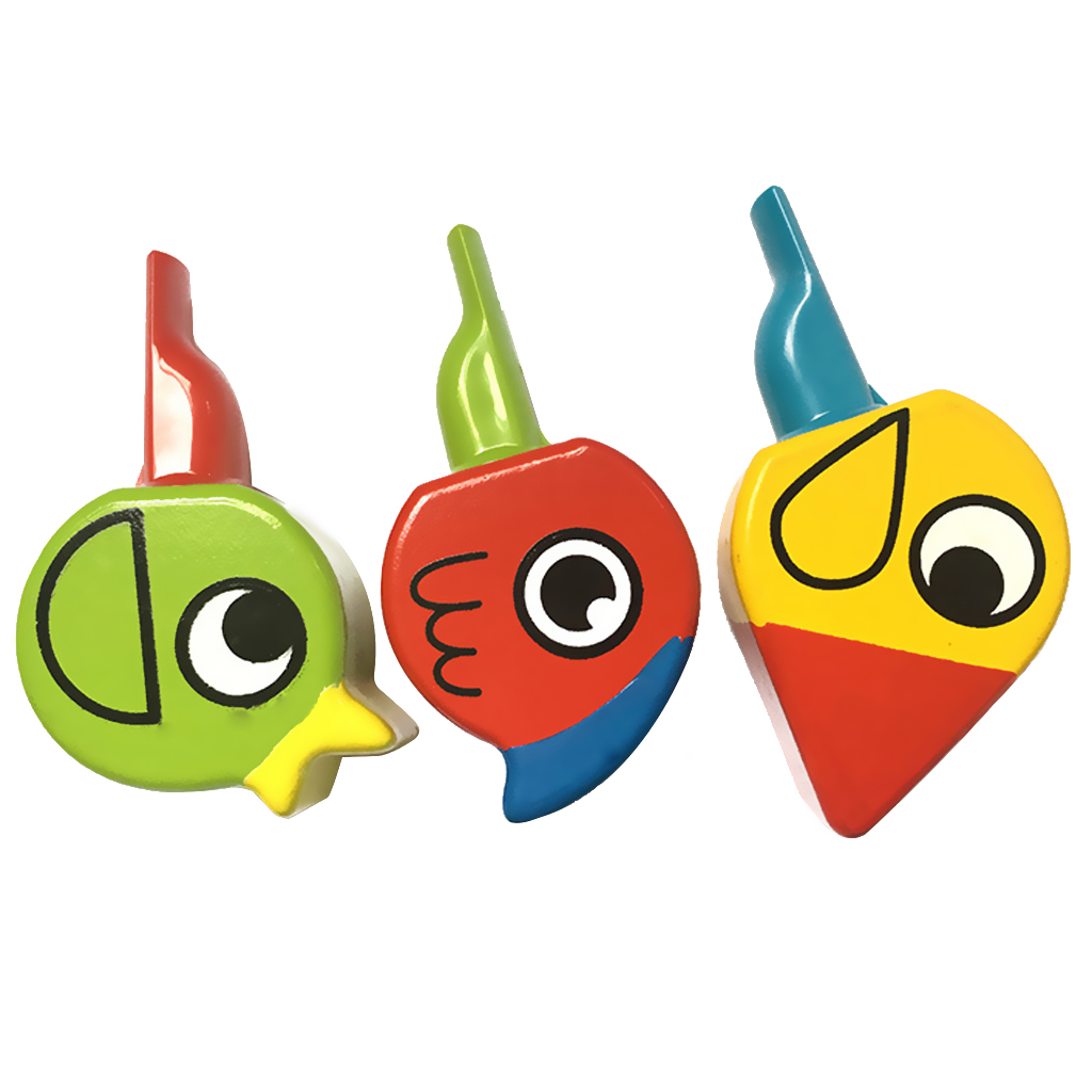 Wooden Animal Bird Whistle Kids Learning Educational Musical Instrument Educational Whistle Toy Random One Chidren's Toy Gift