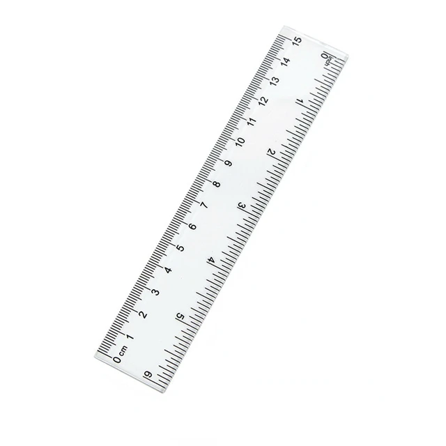 1pc Simple Transparent Triangular Drafting Ruler For Students And Office  Workers, 20cm