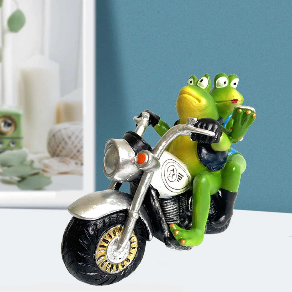 Frog Figurines Resin Animal Couple Frogs Statue Home Ornaments Collection