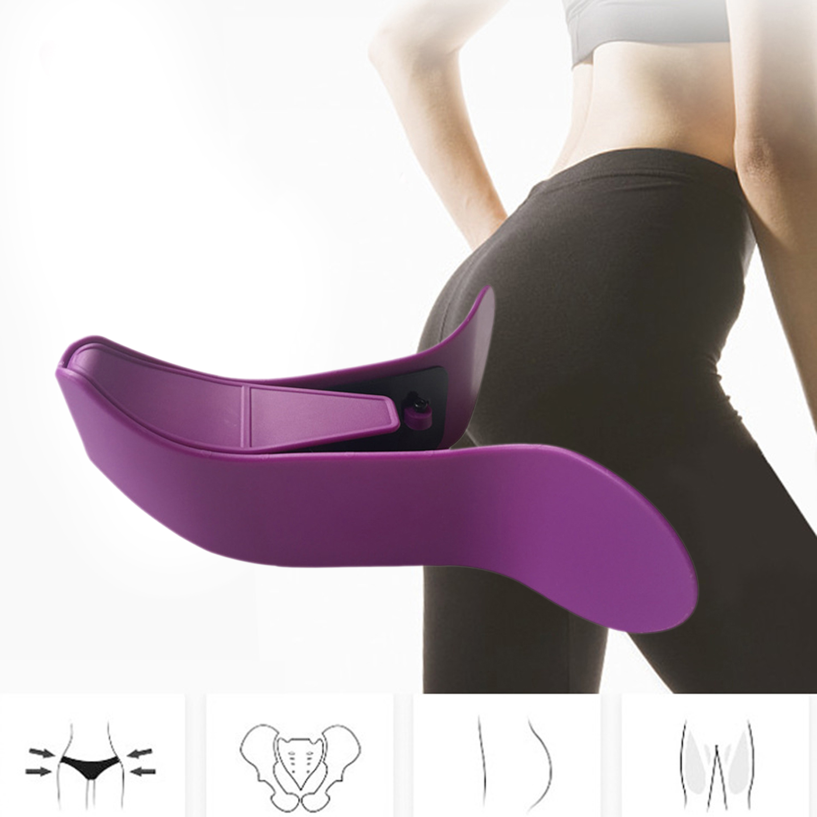 Beautiful Hip Trainer Clip Pelvic Floor Muscle Buttock Exerciser Fitness