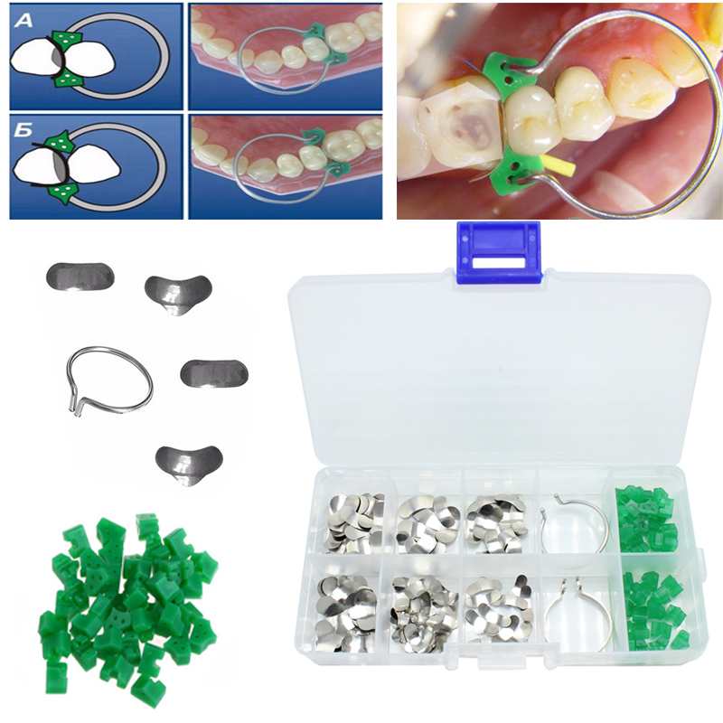 Best of 100Pcs / box Dental Sectional Contoured Matrices Matrix Ring Delta Wedges Reviews & Tips