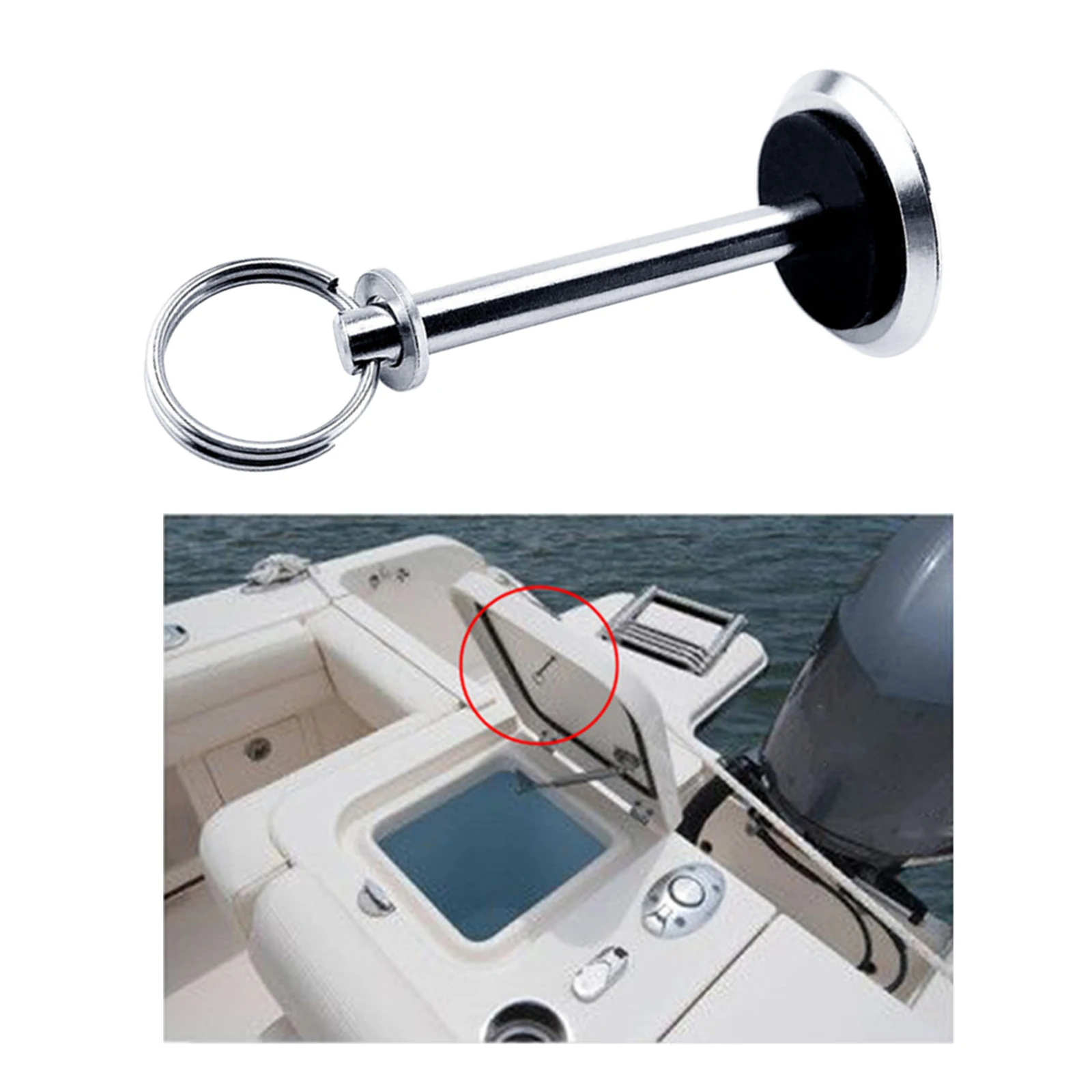 Boat Hatch Cover Pull Button Lift Pull for Boat Yacht Fishing Engine Cover Floor Storage Loft Ladders