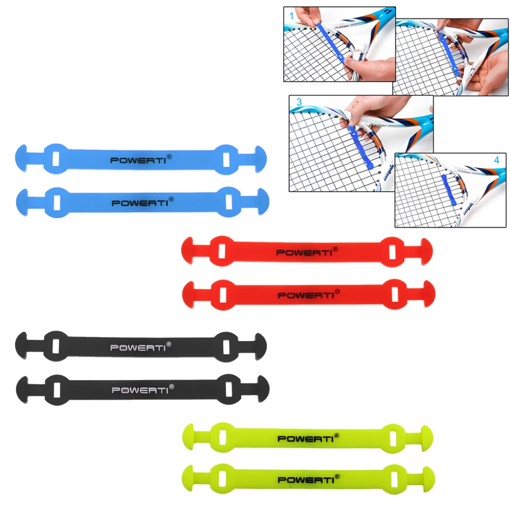 Lot 2 Tennis Vibration Dampeners Shock Absorber - Universal Fit on All Racquets