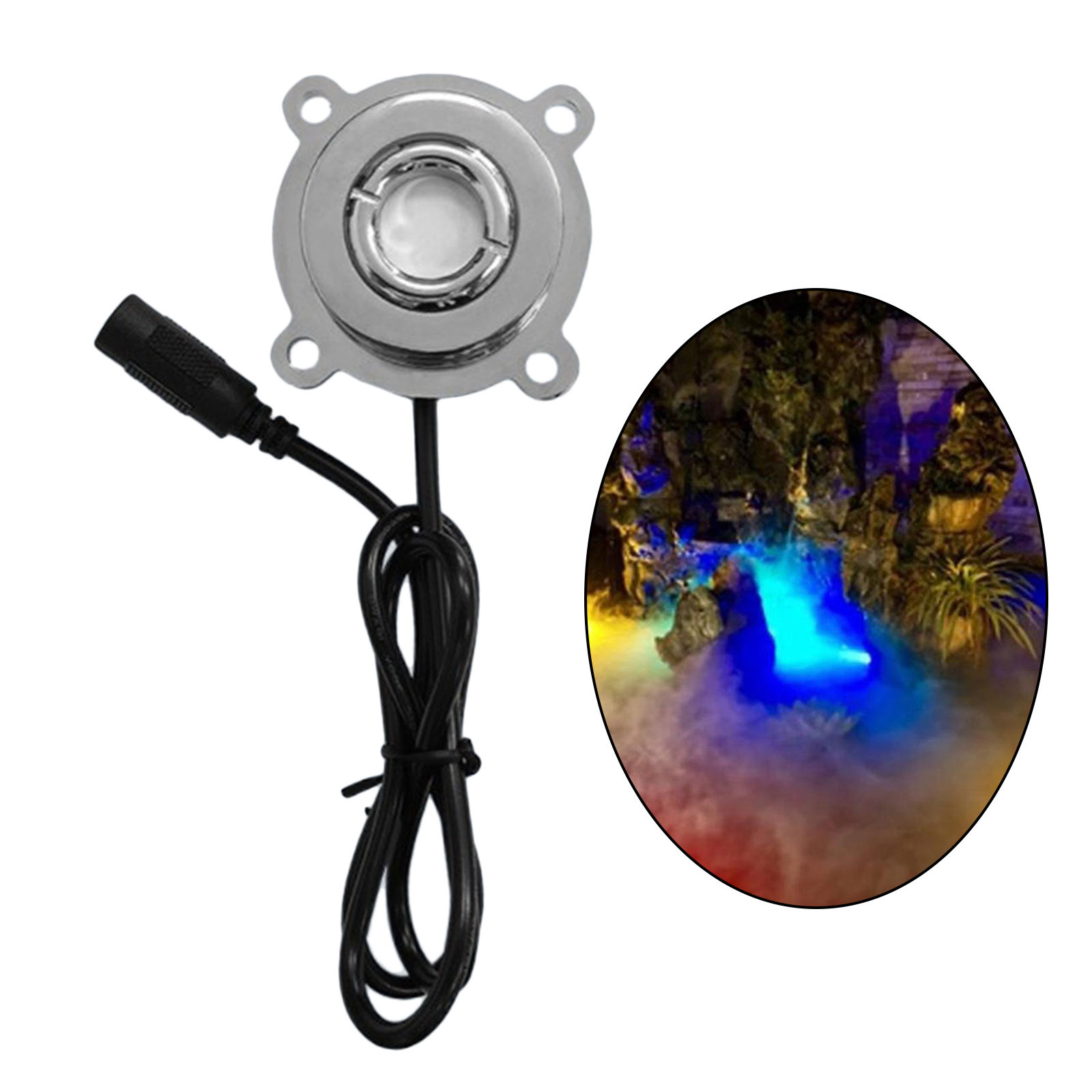 Ultrasonic Mist Maker Decoration Fogger 450ml/H Fog Machine Atomizer Accessories 20W for Gardening Water Fountain Halloween Pond