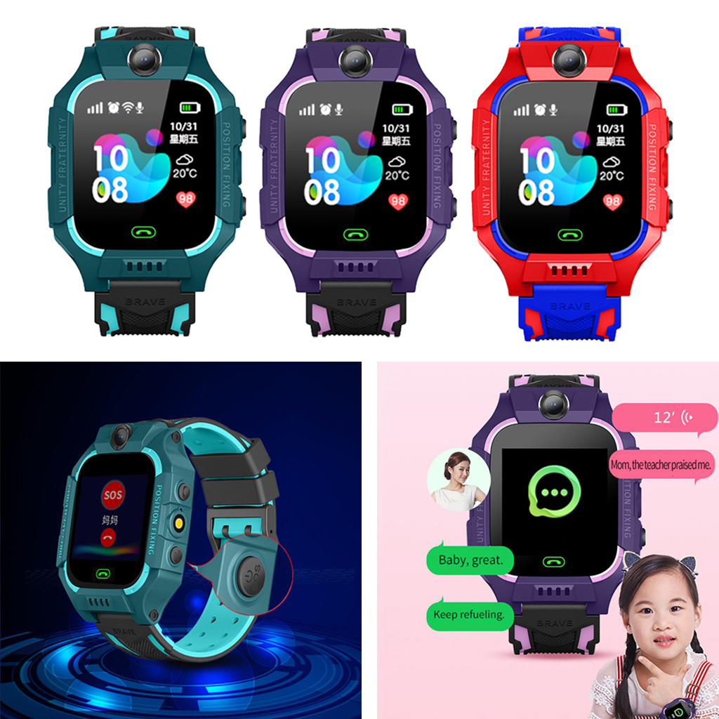 Z6 Children Kids Smart Watch IP67 Deep Waterproof 2G SIM Card GPS Tracker Camera SOS Call Location Reminder Anti-Lost Watch