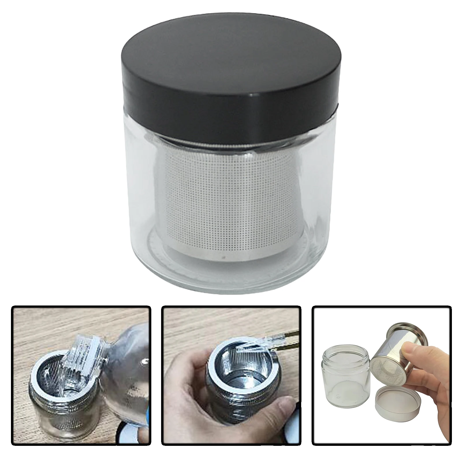 Glass Diamond Washing Cup Jewellery Gemstone Cleaning Jar Watchmaker Watch Parts Washing Tool Alcohol Washer