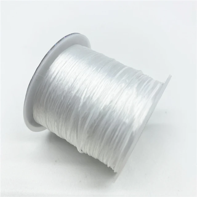 10yards 0.7mm Elastic Thread Round Crystal Line Nylon Rubber