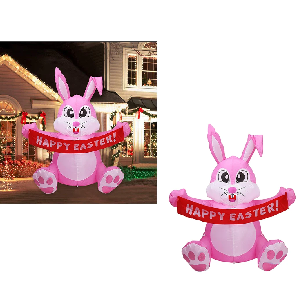 5ft Giant Inflatable Easter Bunny Rabbit Model Indoor Yard Party Toy 5ft Giant Inflatable Easter Bunny Rabbit Model Indoor Yard Party Toy